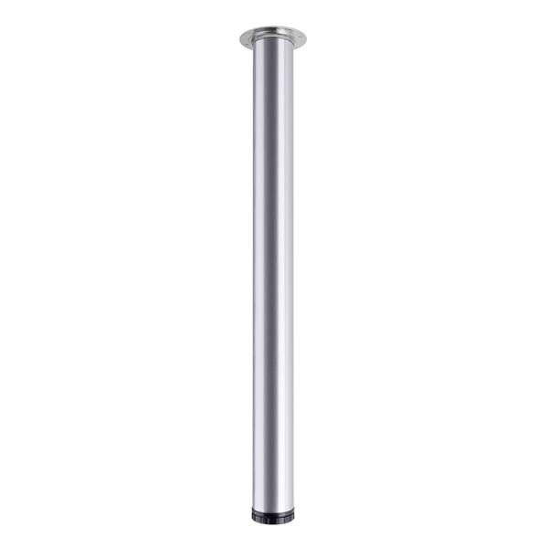 StrongLegs stolová noha TS001, 710R/60mm, stříbrná RAL 9006, lesk