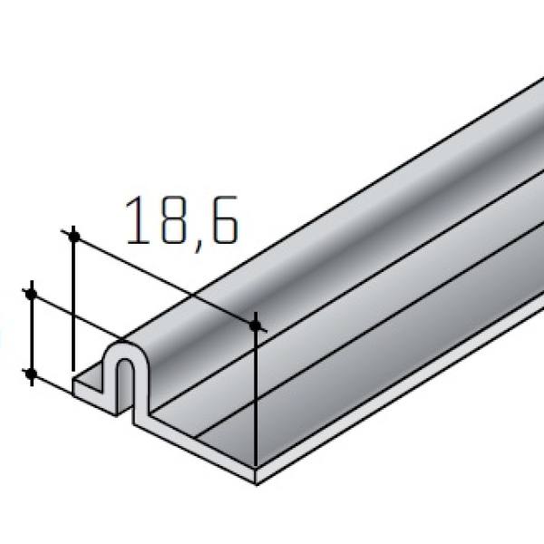 H60/35 Surový hliník lišta 3 m spodní AL