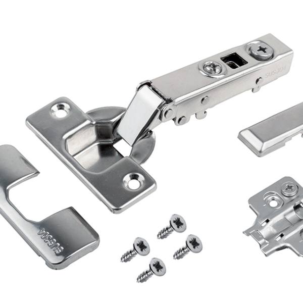StrongHinges S5 sada nerez závěs 110° nalož. s tlumením klip 3D podložka krytk