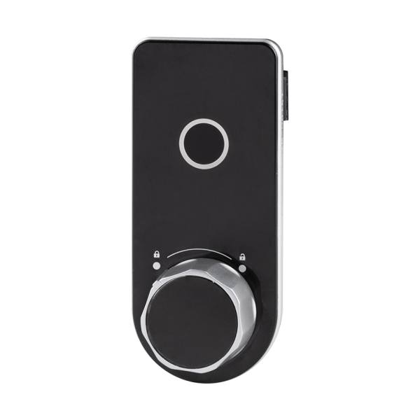 StrongLocks Elektronický zámek na otisk prstu s knopkou, černý, pravý