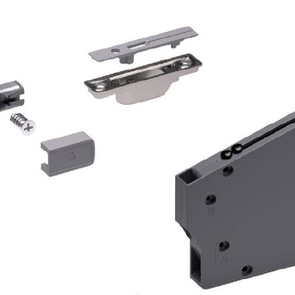 IF KIARO spodní klopna s tlumením barva Gunmetal pro hl. 600mm
