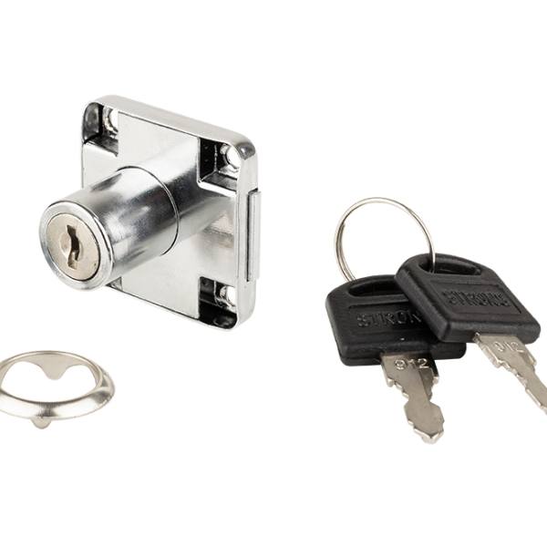 StrongLocks Zásuvkový zámek chrom - různé kombinace + kovový protikus