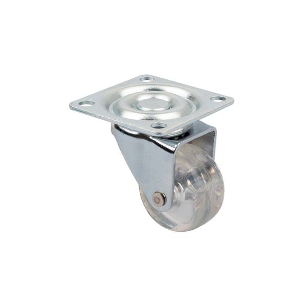 StrongCastors Kolečko TOP-E, průměr 35 mm, transparentní čirá, bez brzdy