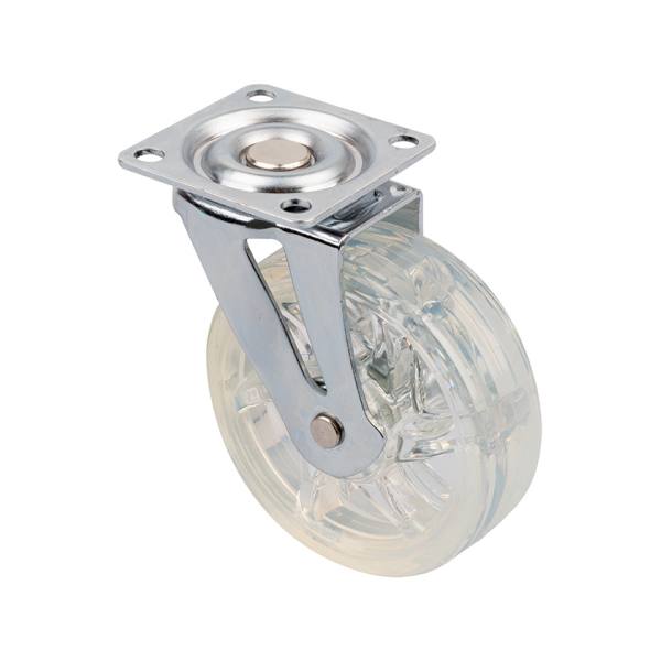 StrongCastors Kolečko TOP, průměr 75 mm, transparentní čirá, bez brzdy