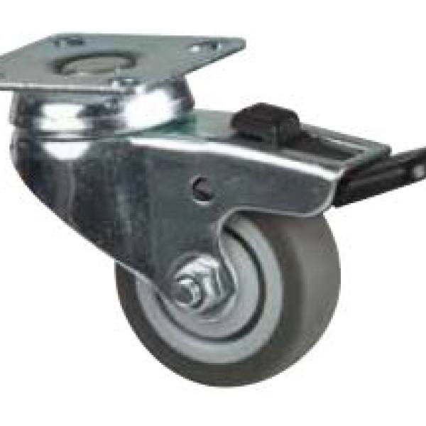 StrongCastors Kolečko TPE, 50 mm, otočné s brzdou