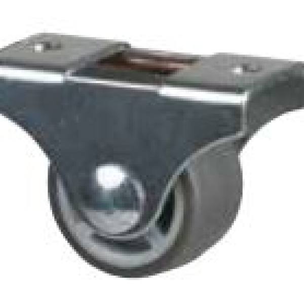 StrongCastors Kolečko 25 mm, šedé, pevné, měkčený běhoun