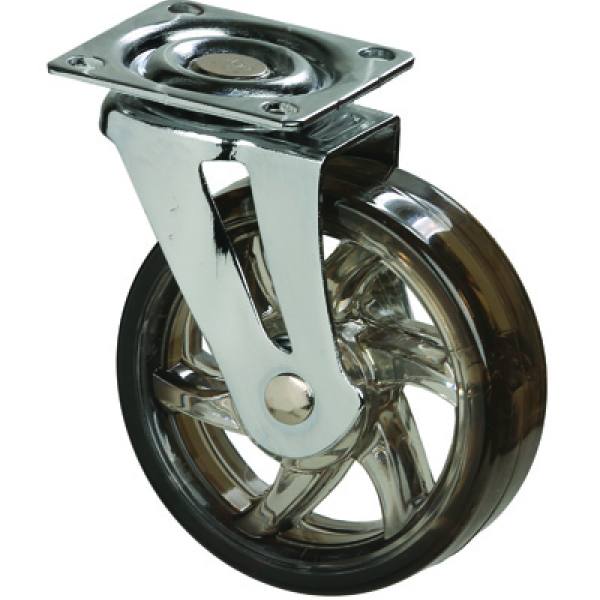 StrongCastors Kolečko TOP, průměr 75 mm, transparentní tmavá, bez brzdy