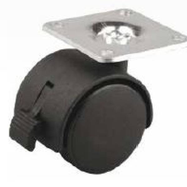 StrongCastors Kolečko 30 mm plotnička brzda černé
