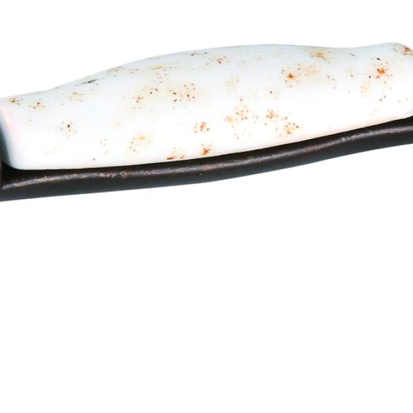Marella Design úchytka Macis 96 hnědá/porcelán bílý