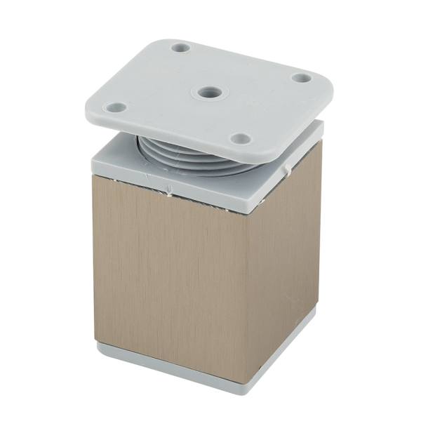 StrongLegs nábytková noha FA009, 60Rmm, imitace nerezi/šedý plast