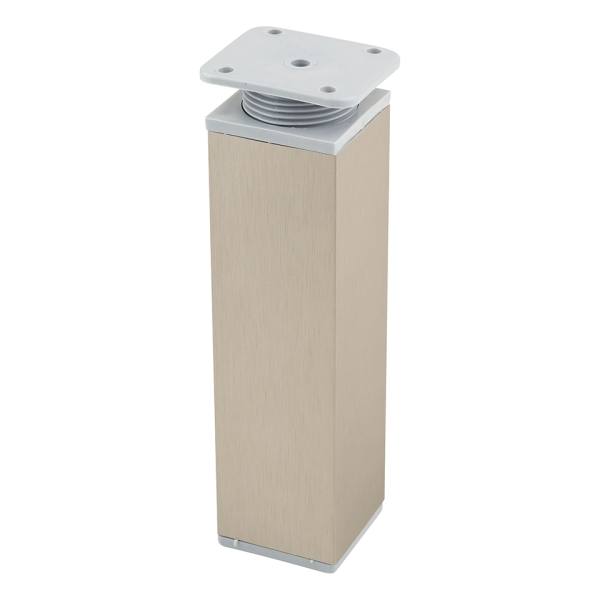 StrongLegs nábytková noha FA009, 150Rmm, imitace nerezi/šedý plast