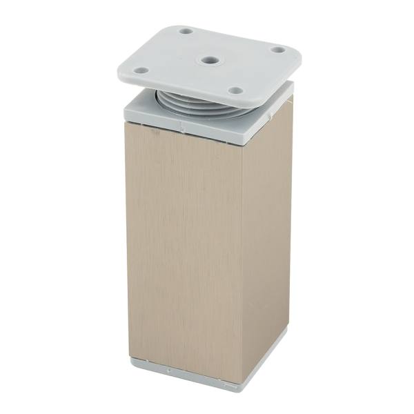 StrongLegs nábytková noha FA009, 100Rmm, imitace nerezi/šedý plast