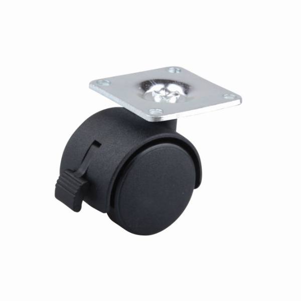 StrongCastors Kolečko 40 mm plotnička brzda černé