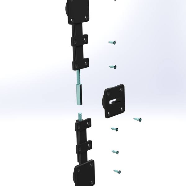 StrongLine Výztuha dveří max. 2250mm černá