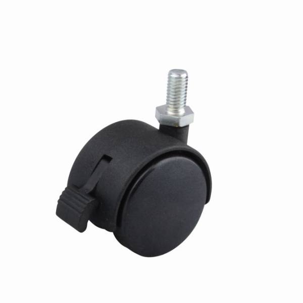 StrongCastors Kolečko 40 mm čep M8 x 15 brzda černé
