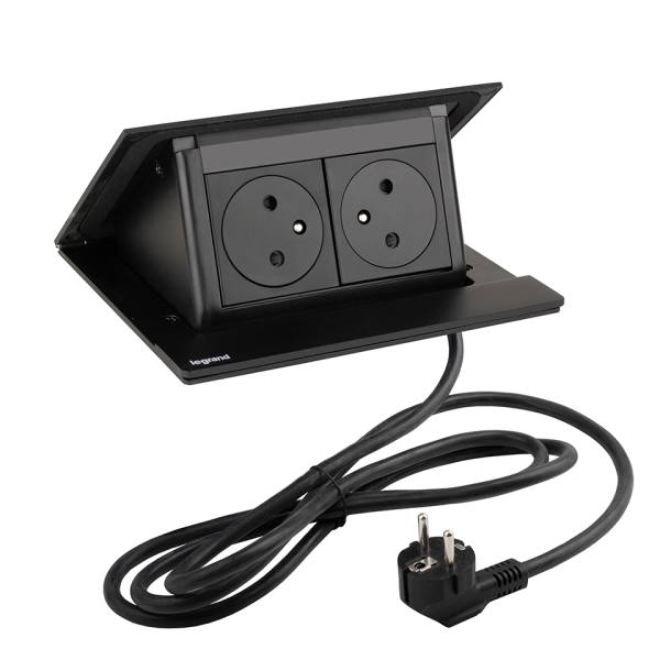 LEGRAND PopUp, 2x230V, černá matná