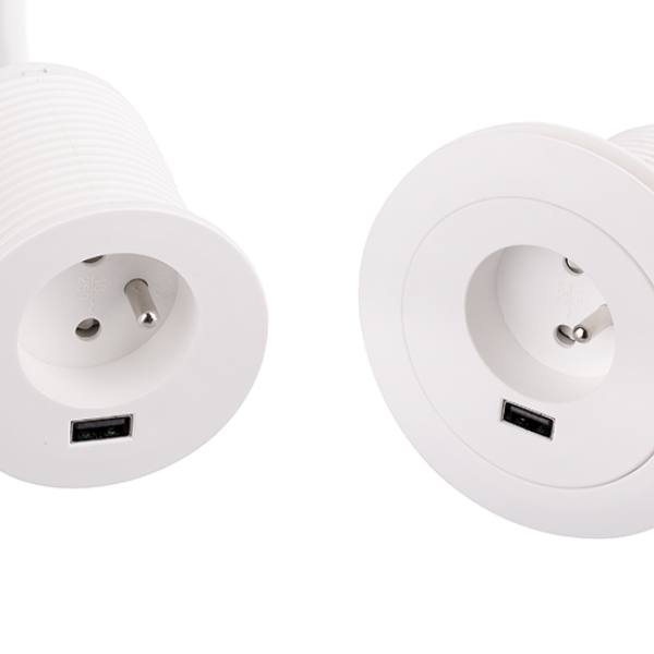 VersaTag 1x 230V, 1x USB-A, bílá