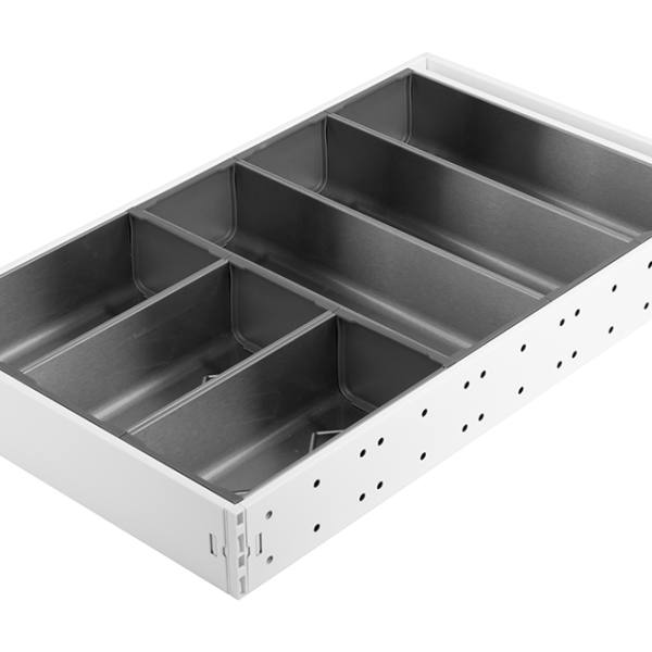 StrongMax příborník kompletní sada H=500, Š=276mm bílá, včetně misek 3+3