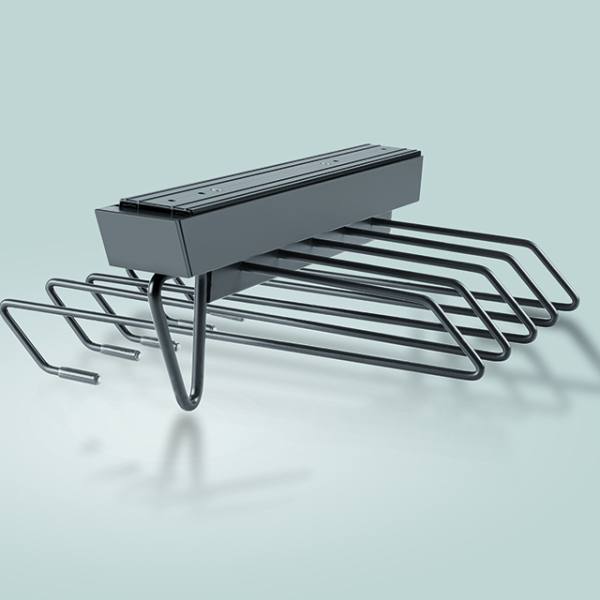 StrongWire výsuvný věšák na kalhoty, hnědý