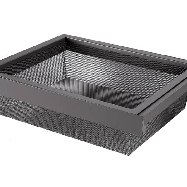 StrongWire drátěný koš s rámem a tlumeným výsuvem, 900 mm, hnědý