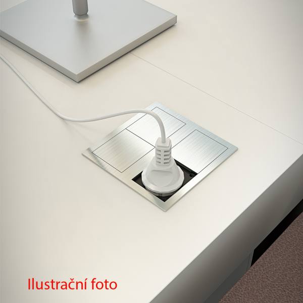 VersaHit Dual 2x230V (Schuko),bílá RAL9003
