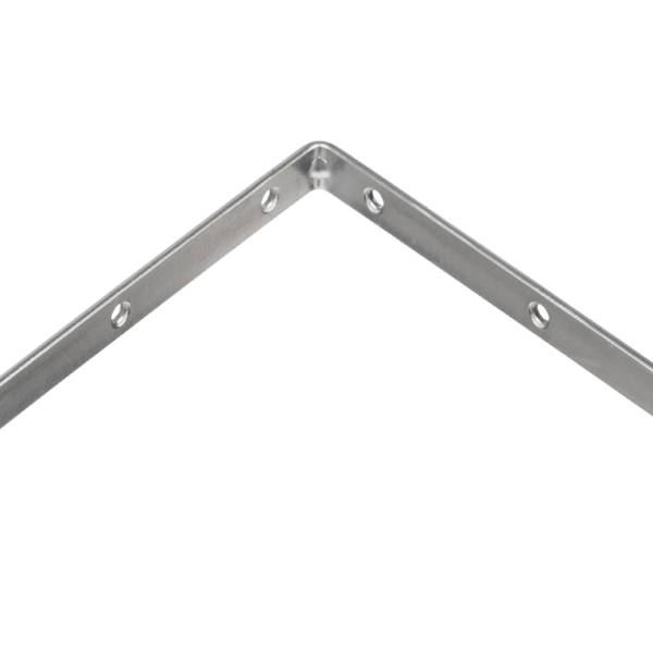 STRONG Úhelník 150x150mm s prolisem zinek bílý