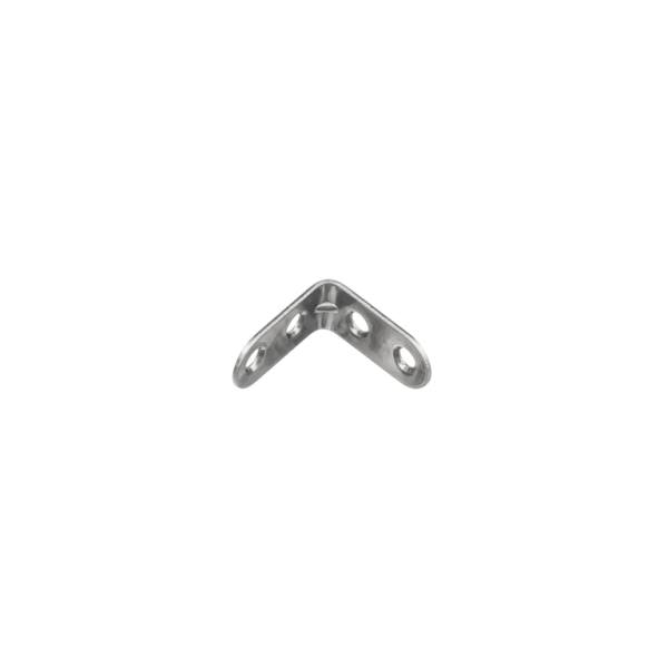 STRONG Úhelník 30x30mm s prolisem zinek bílý