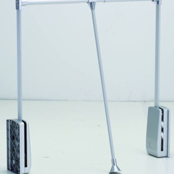 StrongWire tyč šatní sklopná 890-1240mm stříbrná/alu