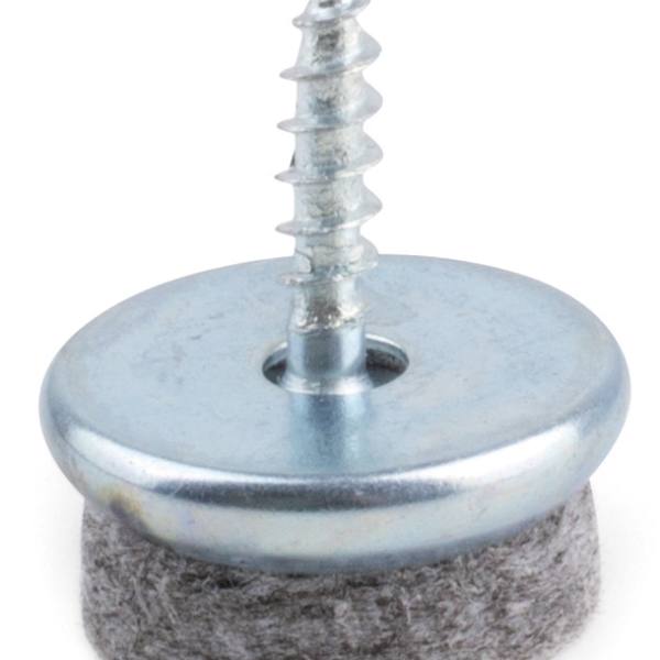 STRONG Kluzák na vrut s plstí, průměr 18 mm, šedá
