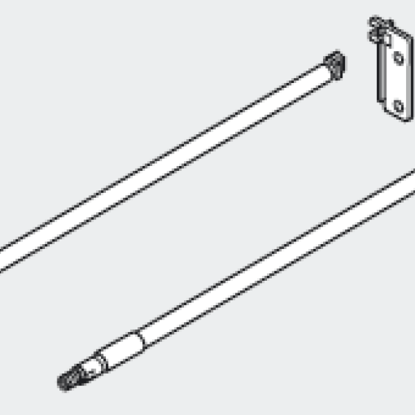BLUM ZRE.421S.ID reling 450mm bílý