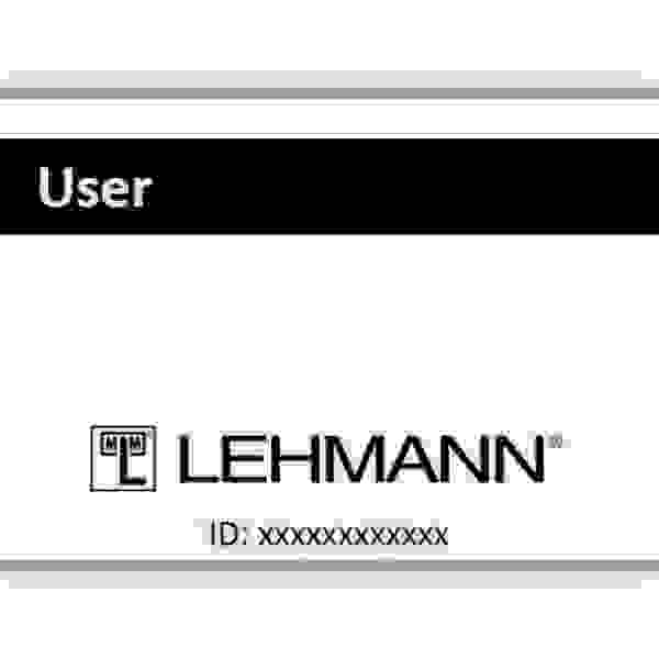 LEHMANN Uživatelská karta pro elektronické zámky Lehmann RFID Mifare® locks