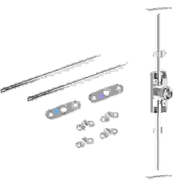 K-StrongLocks Zámek rozvorový pro vyměnitelnou vložku, s tyčemi 1000 mm, pravý