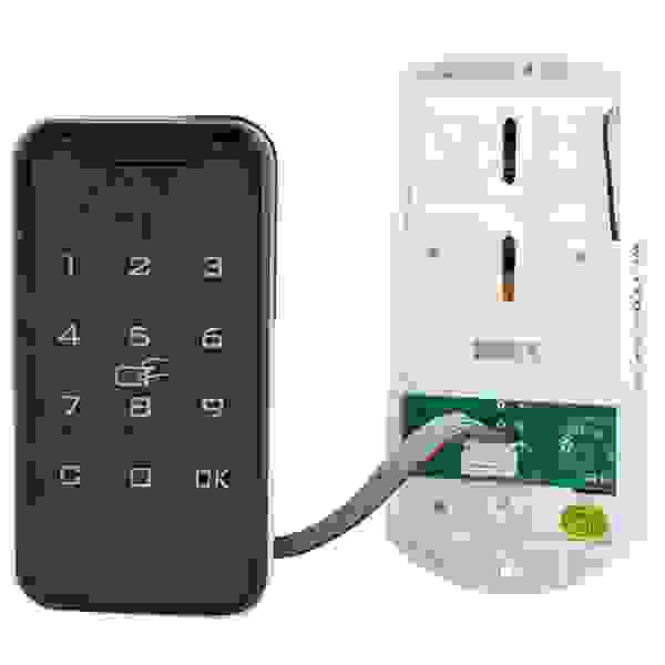 StrongLocks Elektronický zámek na klávesnici a čipovou kartu, černý