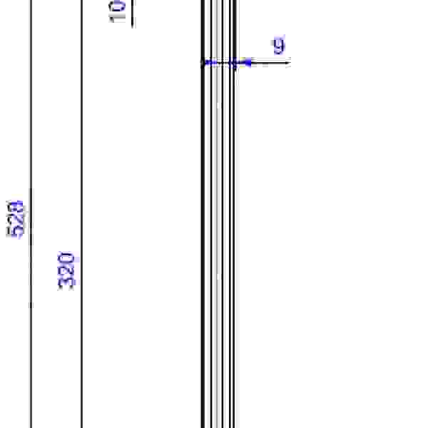 LEHMANN Tyč SVS3 Typ 5 (1+2 výška 544 mm)