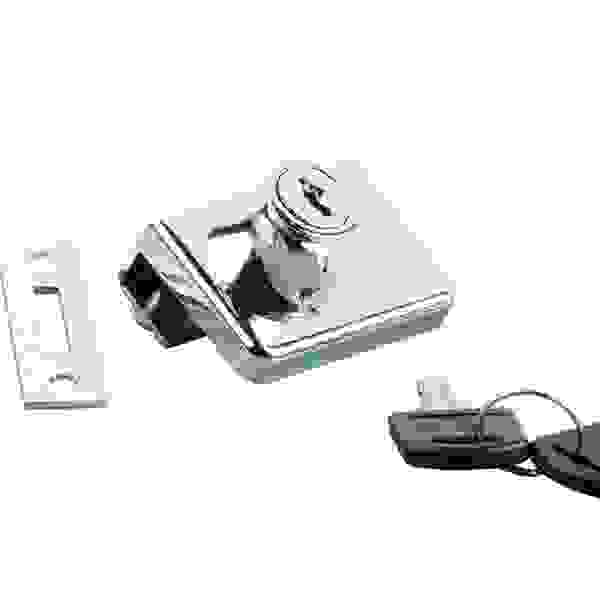 StrongLocks Zámek na dvě skla chrom