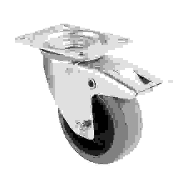StrongCastors Kolečko medium duty 100/160 s brzdou