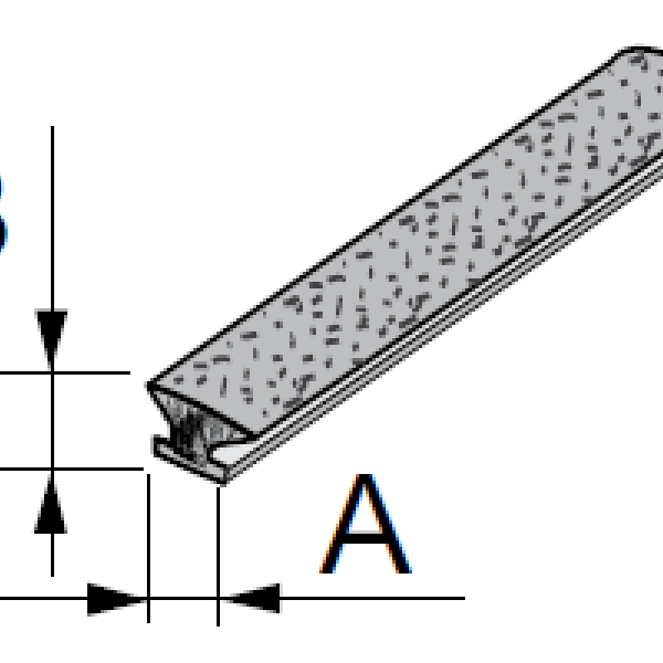 SEVROLL 20021-SV dorazový kartáč zásuvný 4,8x6mm šedý