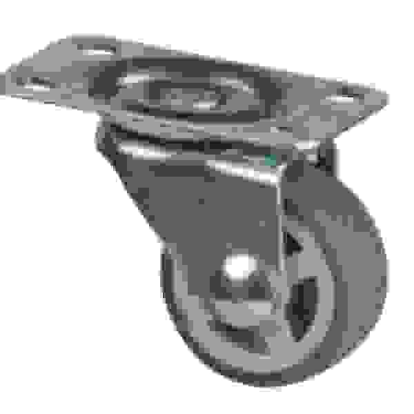 StrongCastors Kolečko 30 mm, šedé, otočné, měkčený běhoun