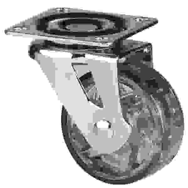 StrongCastors Kolečko TOP, průměr 50 mm transparentní tmavá, bez brzdy