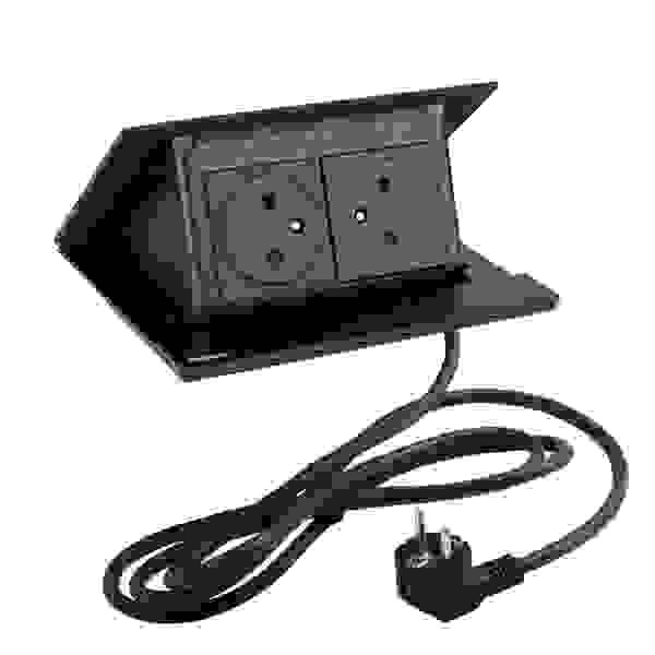 LEGRAND PopUp, 2x230V, černá matná