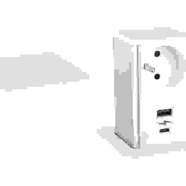 StrongPower PowerUp zásuvka, 1x230V, USB A/C nabíjecí, Bílá, Fr