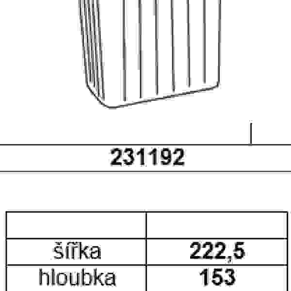 GOLLINUCCI Náhradní koš pro Sistema 900 a Linea 580 7,5 l