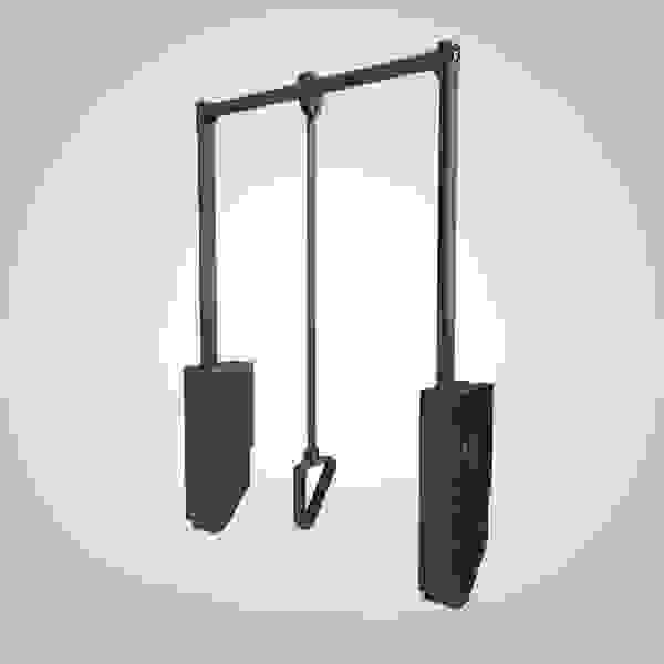 StrongWire tyč šatní sklopná, 800-1000 mm, hnědá