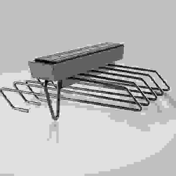 StrongWire výsuvný věšák na kalhoty, hnědý