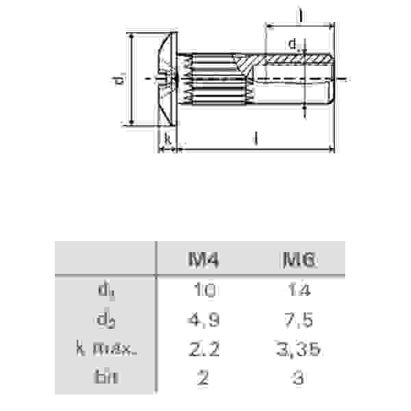StrongFix Spojovací kování matice M6x30mm nikl