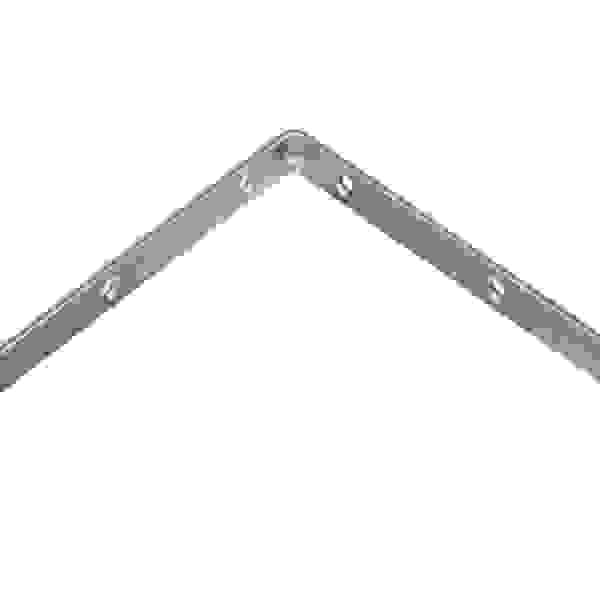 STRONG Úhelník 150x150mm s prolisem zinek bílý