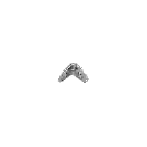 STRONG Úhelník 20x20mm s prolisem zinek bílý