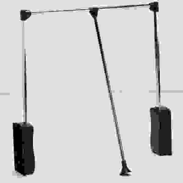 StrongWire tyč šatní sklopná 890-1240mm černá/chrom