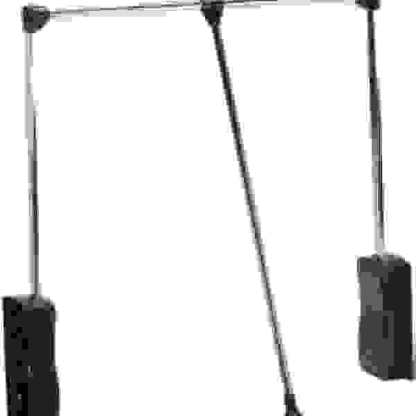 StrongWire tyč šatní sklopná 690-920mm černá/chrom