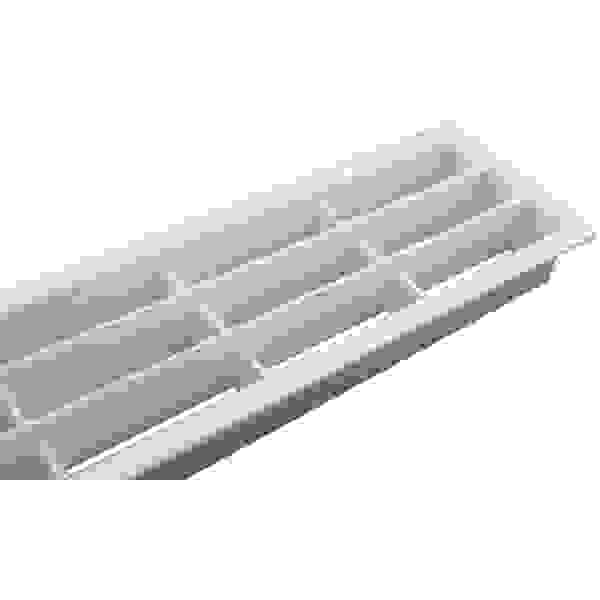 Větrací mřížka 458 x 65 mm PVC / Plast Bílá